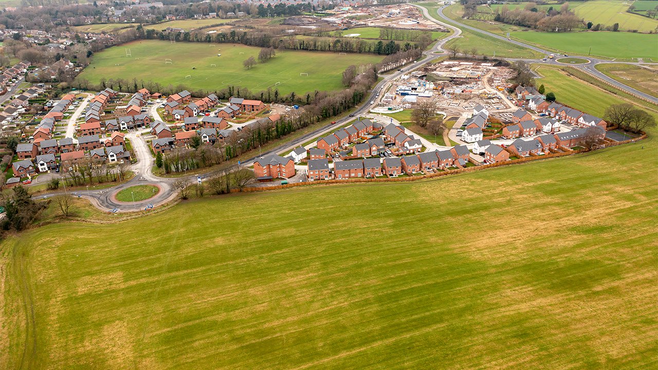 Aerial view of Back Lane